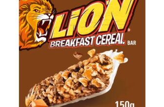 Lion Breakfast Cereal & Milk Bar, High Fibre, 6x25g