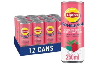Lipton Kombucha Sparkling Strawberry & Mint 12 X 250ml