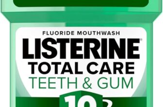 Listerine Total Care Teeth and Gum Mouthwash (250ml), 10-in-1 Benefit for Total Oral Care, Mouthwash to Maintain a Clean and Healthy Mouth