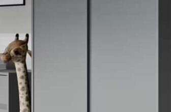 Little Acorns Furniture Double Wardrobe, Grey