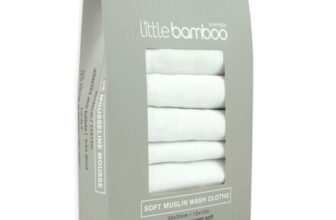 Little Bamboo Muslin Baby Washcloths, Pack of 6
