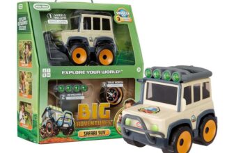 Little Tikes Big Adventures Safari SUV STEM Toy – Includes Vehicle with Binoculars, Flashlight, and Compass