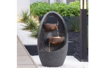 Living and Home Garden Water Feature Fountain H 48cm