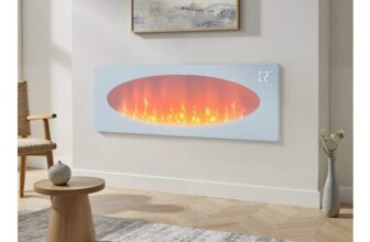 Livingandhome 42inch Freestanding and Wall-Mounted Electric Fireplace