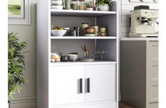 Livingandhome Contemporary Wooden Sideboard Cabinet