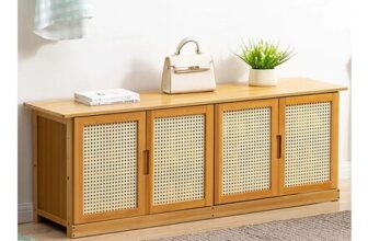 Livingandhome Wooden Entryway Storage Shoe Cabinet