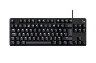 Logitech G G413 Mechanical Gaming Keyboard – Compact Backlit Keyboard with Tactile Mechanical Switches, QWERTY UK English Layout – Black