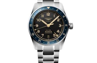 Longines Spirit Zulu Time Steel Blue Bezel 39mm Watch