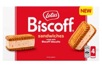 Lotus Biscoff Ice Cream Sandwich 4 x 360ml