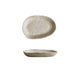 Louie Silna Handmade Ceramic Oval Salad Platter, 22.3cm