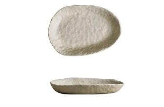 Louie Silna Handmade Ceramic Oval Salad Platter, 22.3cm
