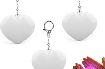 Love Wallet Tote Bag Touch Sensing Light, 3PCS Heart Shaped Purse Light with Automatic Sensor Rechargeable Handbag Lamp for Bag Organization & Night Visibility Handbag Sensing Lights for Women