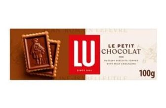 Lu Le Petit Chocolat Chocolate Topped Biscuits 100g