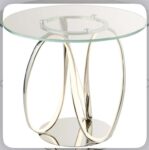 Luma Loop LED Chrome Side Table – Silver sold & shipped Searchlight Electric Ltd