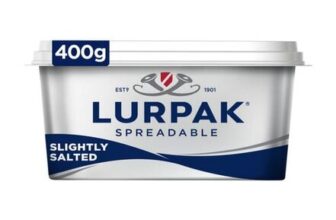 Lurpak Slightly Salted Spreadable Blend of Butter and Rapeseed Oil 400g