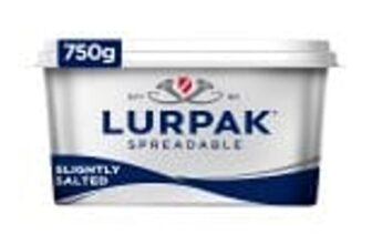 Lurpak Slightly Salted Spreadable Blend of Butter and Rapeseed Oil 750g
