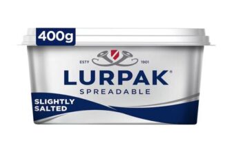 Lurpak Slightly Salted Spreadable Butter 400g (Clubcard)