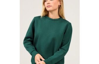 M&Co Petite Teal Crew Neck Sweatshirt