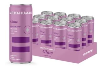MEDAHUMAN CBD Glow Drink with Elderflower Lime, 12x250ml