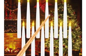 MEDE Flameless Floating Candles with Remote, 12pc LED