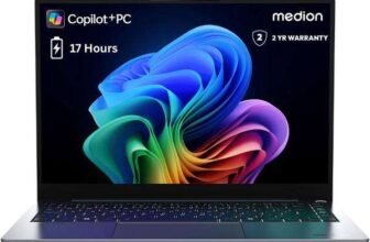MEDION SPRCHRGD 14 S1 Elite – Snapdragon X Elite X1E-78-100, 16GB RAM, 512GB SSD, 14 2.8K (2880×1800) 120Hz Display, 1.4kg Laptop