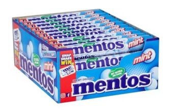 MENTOS – Soft Mints – Crisp Outer Shell and Soft Centre – Mint Flavour- 40 Rolls
