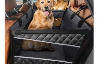 MIXJOY Dog Car Seat for Large/Medium Dogs, Waterproof, Hard Bottom
