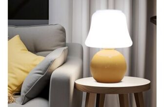 MLOQI Mushroom Table Lamp Aesthetic Glass Night Light Orange B