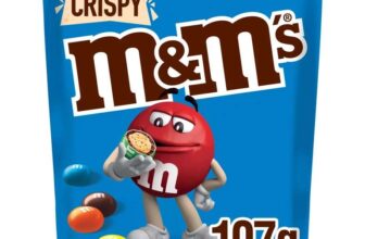 M&Ms Crispy Milk Chocolate Bites Pouch Bag 107g instore Leyton