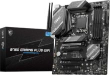 MSI B760 GAMING PLUS WIFI Motherboard, ATX – Supports Intel 14th, 13th & 12th Gen Core Processors, LGA 1700