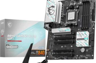 MSI B840 GAMING PLUS WIFI Motherboard, ATX – Supports AMD Ryzen 9000/8000 / 7000 Processors,