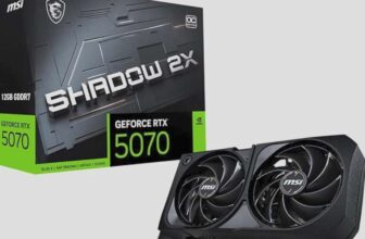 MSI GeForce RTX 5070 12G SHADOW 2X OC Graphics Card – RTX 5070 GPU, 12GB GDDR7 Free PRAGMATA