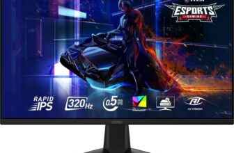 MSI MAG 275QF X32 27 WQHD 320Hz Rapid IPS 400Nits HDMI 2.1 Gaming Monitor – Black – W/Code – Sold by ao (UK Mainland)