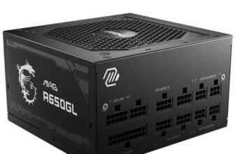 MSI MAG A650GL 650W 80 Plus Gold Modular Power Supply – With Code