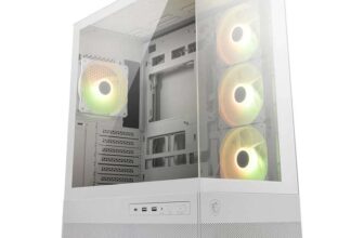 MSI MAG PANO 110R PZ – Tempered Glass ATX Mid-Tower in White – Brand New – Sold by Clove Technology