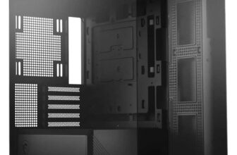 MSI MAG PANO M100L PZ Micro-ATX PC Case – Micro-ATX Capacity, GPU Support Stand, Level Indicator, Dust Filters, 33 mm Cable Routing Space