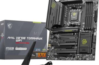 MSI MAG X870E TOMAHAWK WIFI Motherboard, ATX – Supports AMD Ryzen 9000/8000 / 7000 Processors, AM5-80A SPS VRM, DDR5 Memory Boost 8400