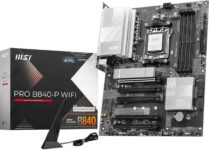 MSI PRO B840-P WIFI Motherboard, ATX – Supports AMD Ryzen 9000/8000 / 7000 Processors, AM5 – DDR5 Memory Boost (8000 MT/s OC