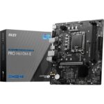 MSI PRO H610M-E Motherboard, Micro-ATX – Supports Intel 12th & 13th Gen Core Processors, LGA 1700 – DDR5 Memory Boost 5600MHz/MAX,