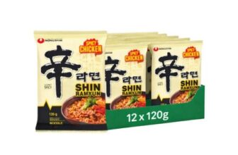 MULTIBUY Nongshim Shin Ramyun Spicy Chicken Flavour Noodles 12 PACKS £3.49