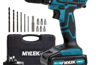 MYLEK MY18BCM1 Cordless Drill 18V, 1500 mAh Li-Ion Driver 28Nm