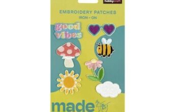 Made with Love a Good Day Iron-on Patches 7 Pack