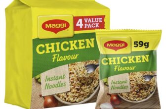 Maggi 3 Minute Noodles Chicken Flavour Multipack 4 x 59.2g – 95p / 85p S&S