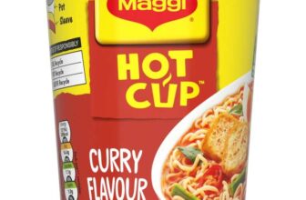 Maggi Hot Cup Curry Noodles 59.2g (Pack of 8)
