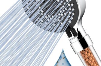 Magichome Filter Shower Head, Hard Water Softener with Mineral Balls for Chlorine Removal & Skin/Hair Care, High Pressure 5-Mode Design, Universal Fit with Extra Replaceable Filters