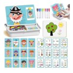 Magnetic Double-Sided Face Dress-up Travel Toy for Kids
