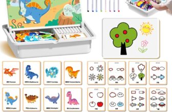 Magnetic Puzzles Face Dress up Travel Game Double Side Preschool Educational Learning Toy, Magnetic Boy Crazy Face Dress Up Game, Funny Face Magnetic Travel Play Set, Educational Game for Kids (D)