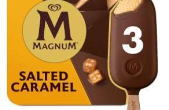 Magnum Ice Cream Sticks 3x100ml (Classic, Mint, Salted Caramel, White Chocolate, Almond)