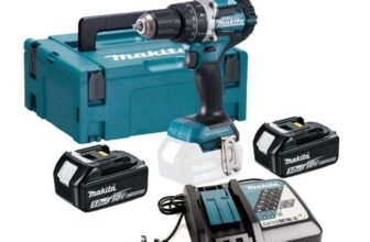 Makita DHP484RTJ 18v LXT Brushless 2-Speed Combi Drill including 2x 5.0Ah Batteries, Charger and Makpac Carry Case