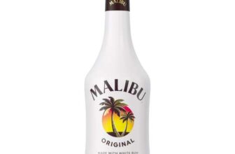 Malibu Original White Rum with Coconut Flavour, 1l